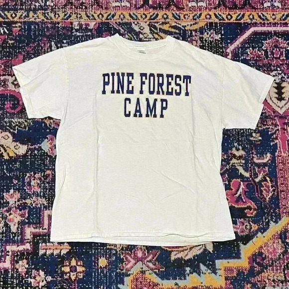 Vintage Pine Forest Camp T Shirt Adult Size Large - Picture 1 of 1